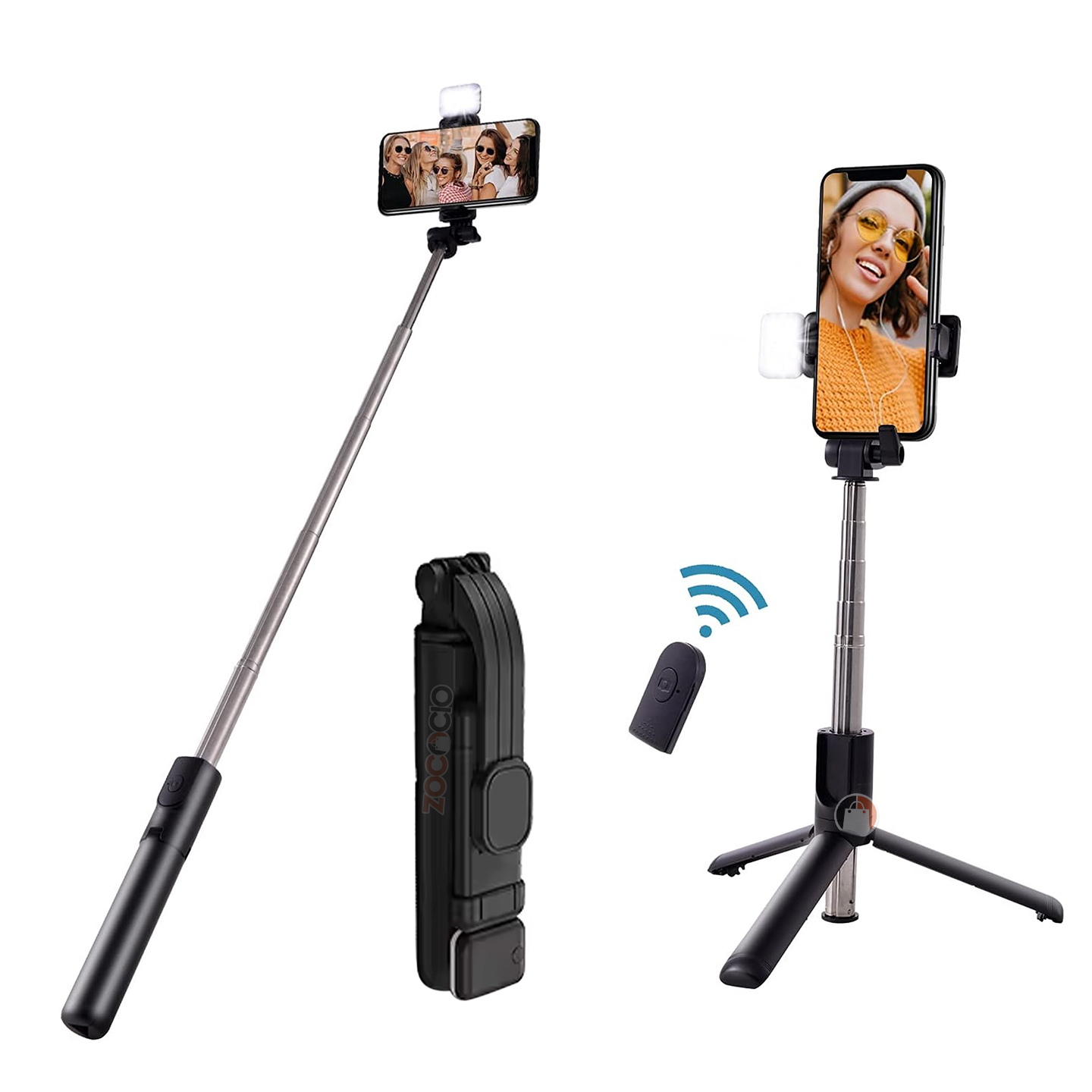 Palo De Selfie Con Bluetooh Trípode